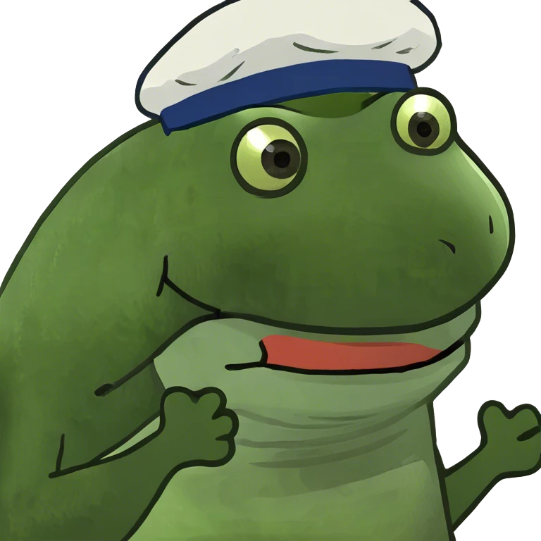 bufo smiling with cooking hat emoji