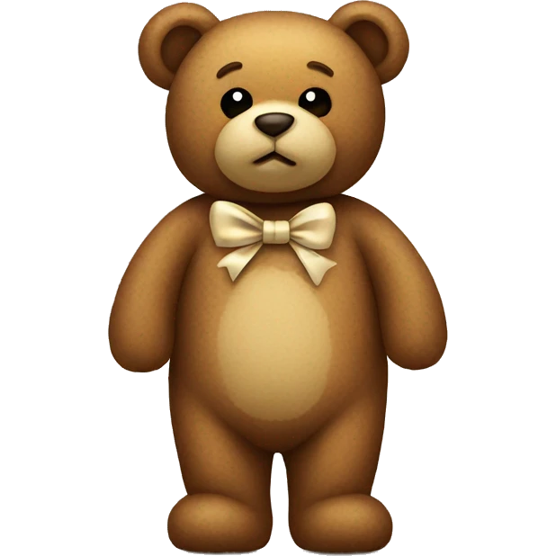 teddy bear with bow emoji