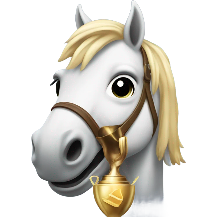Horse raising a trophy  emoji