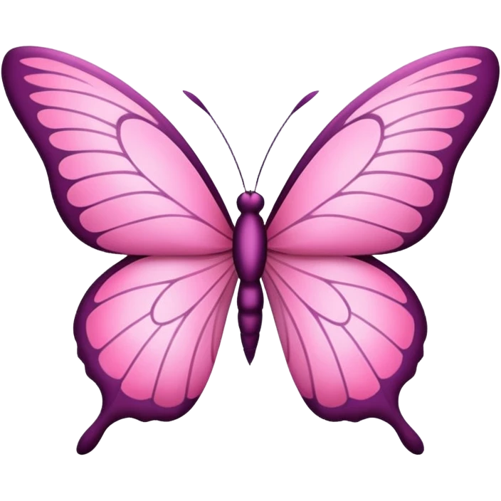 Mariposa rosa emoji