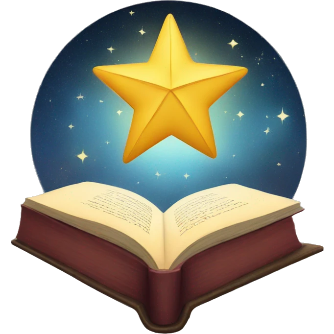 book with a star emoji