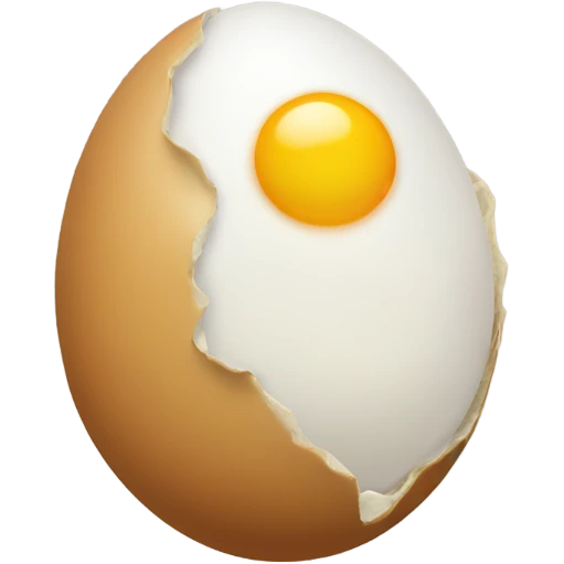 Two eggs with a Stick in the middle of it that is pointing down emoji