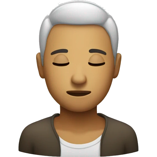 calm face with closed eyes emoji