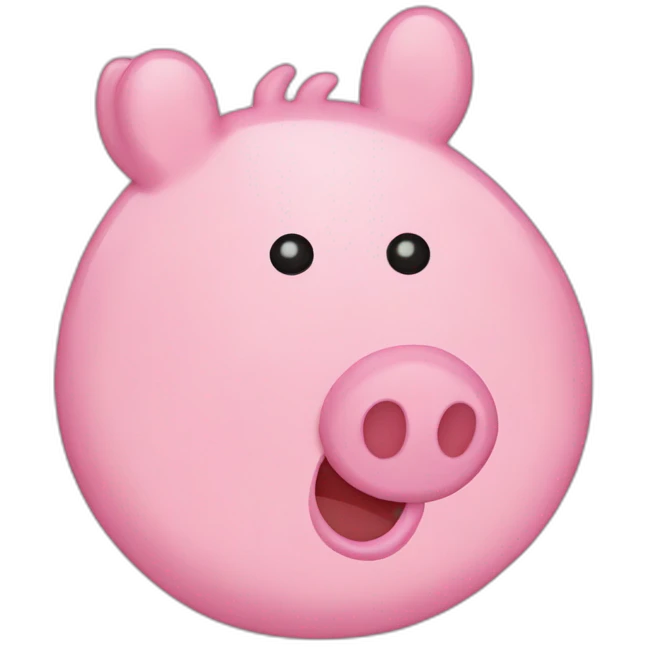 Peppa pig cutted emoji