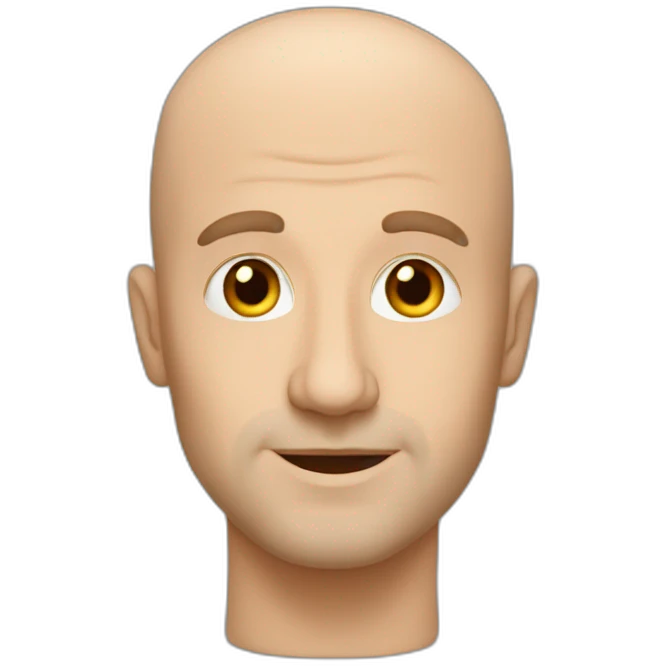 Piotr Sędziak, bald, director emoji
