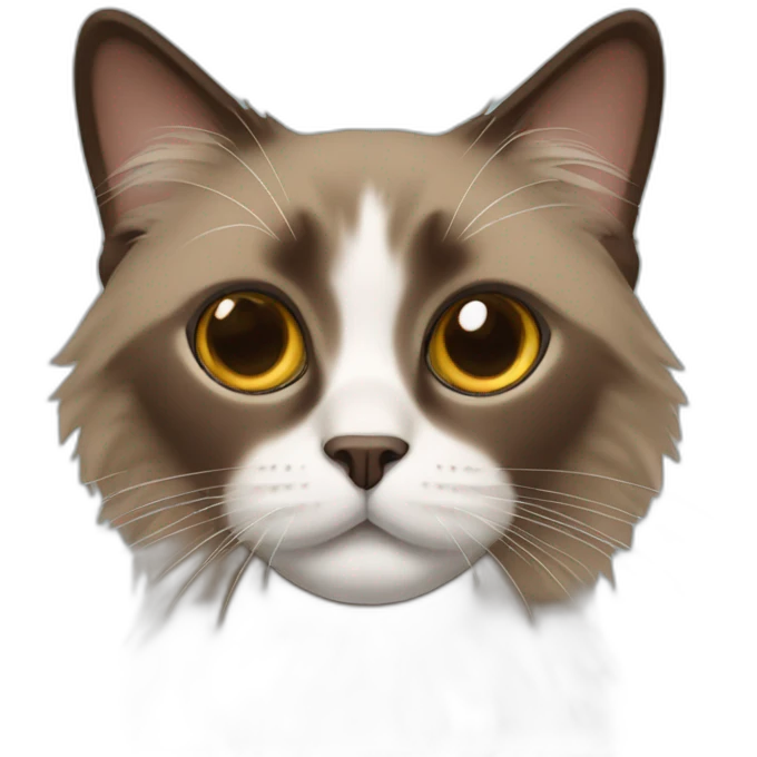 Brown ragdoll  emoji