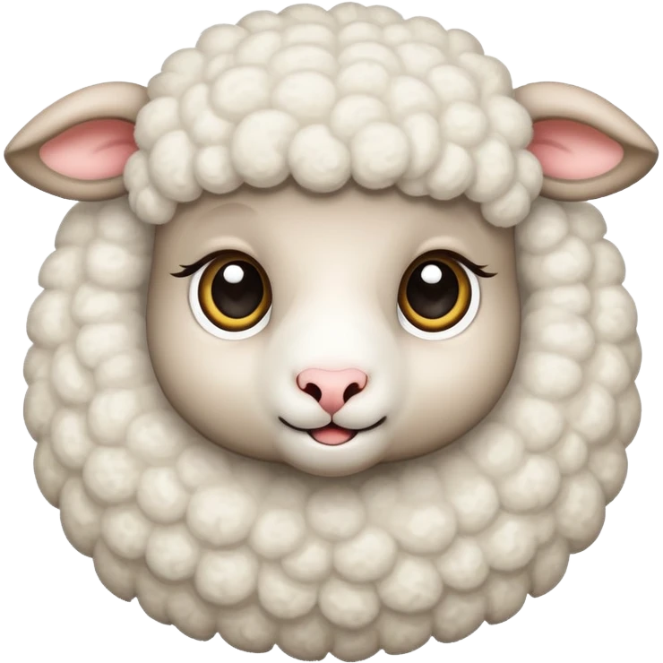 lamb with big eyes emoji