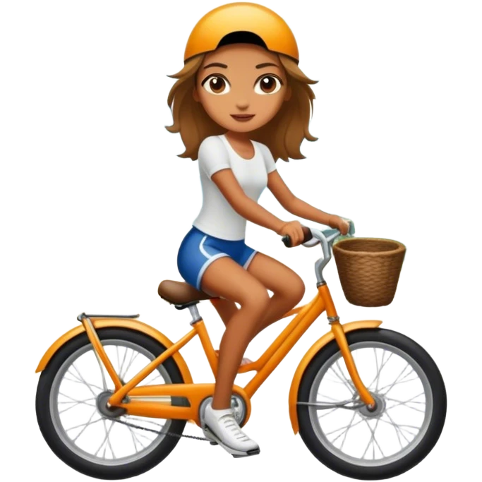Cool girl on the bike in Bali  emoji