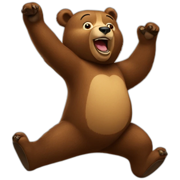 Bear dancing emoji