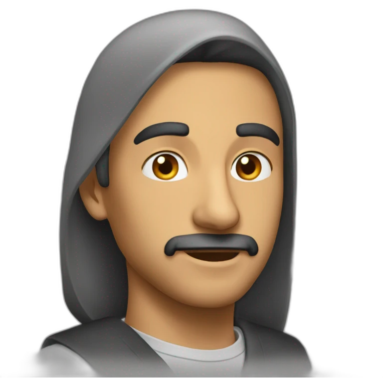 رجل عظام حزين  emoji