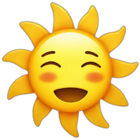 sun with face emoji