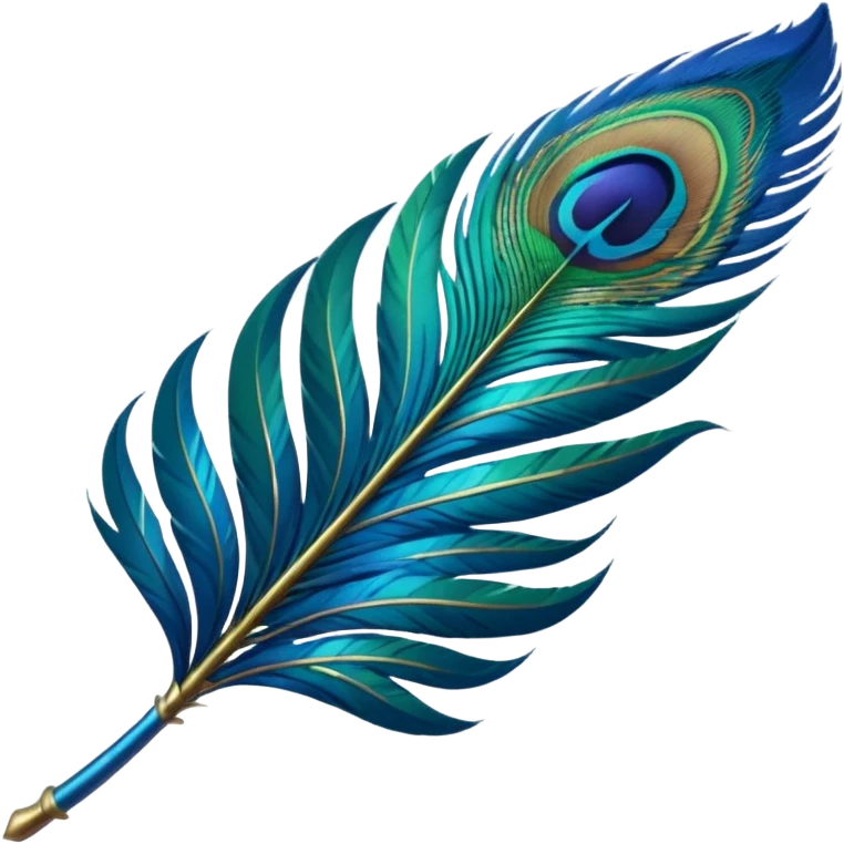 Peacock feather emoji