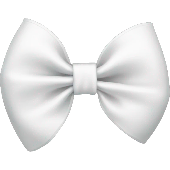 White bow emoji