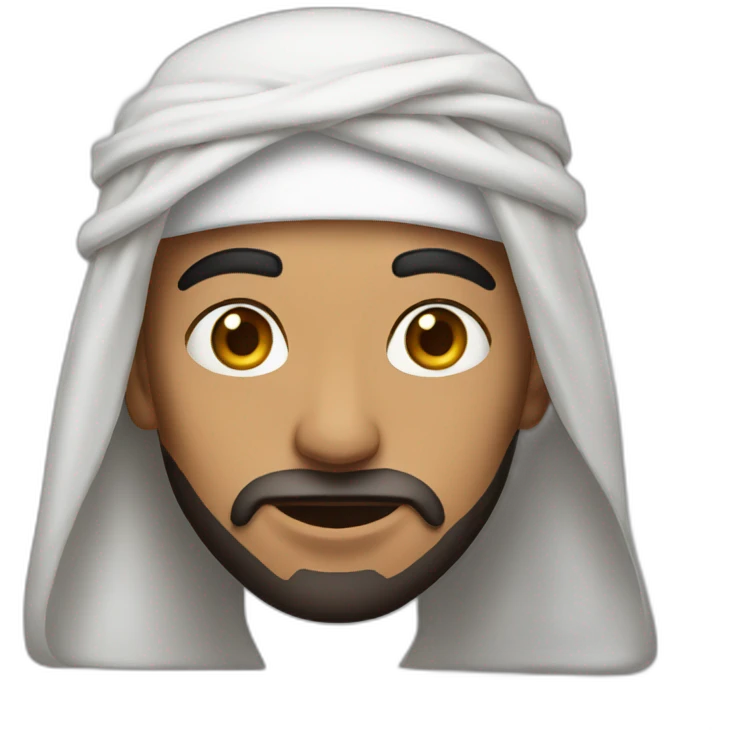 Arab man shocks emoji