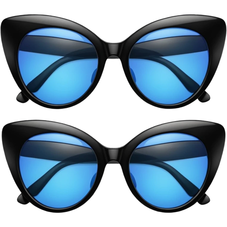Black cateye sunglasses emoji