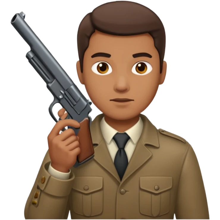Emoji con arma de hombre emoji