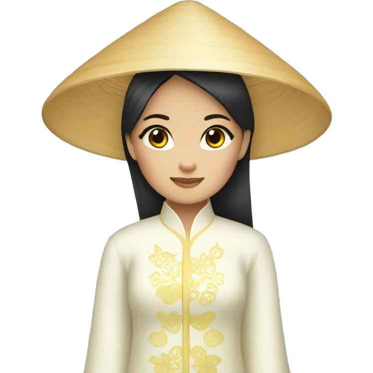 Vietnamese ao dai emoji
