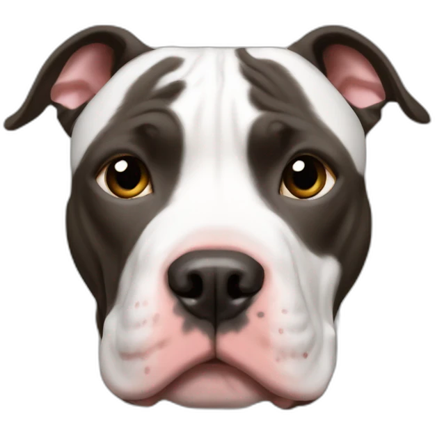 Pitbull cafe sin mancha blanca emoji