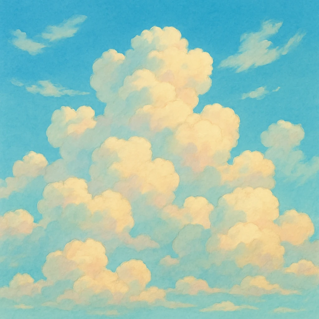 clouds in a blue sky emoji
