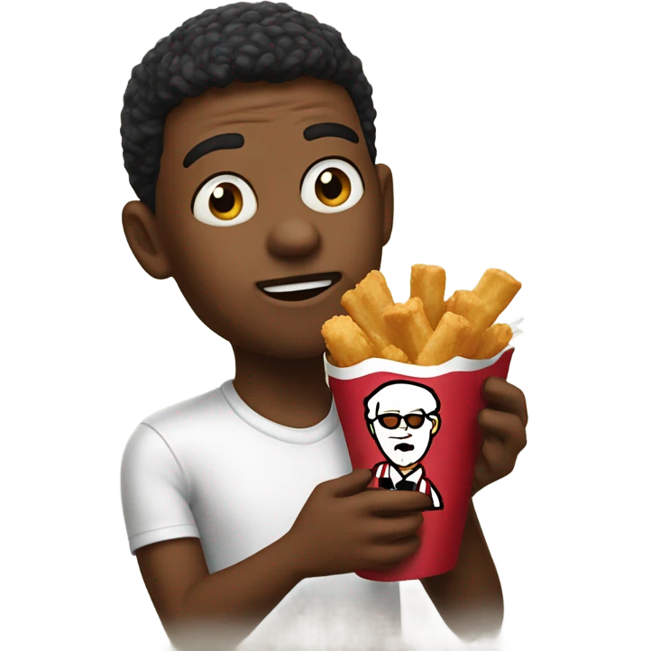 lil ranga eating kfc emoji