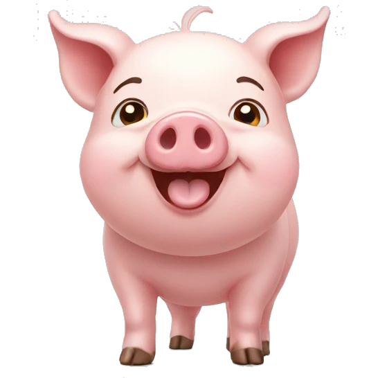 happy pig emoji