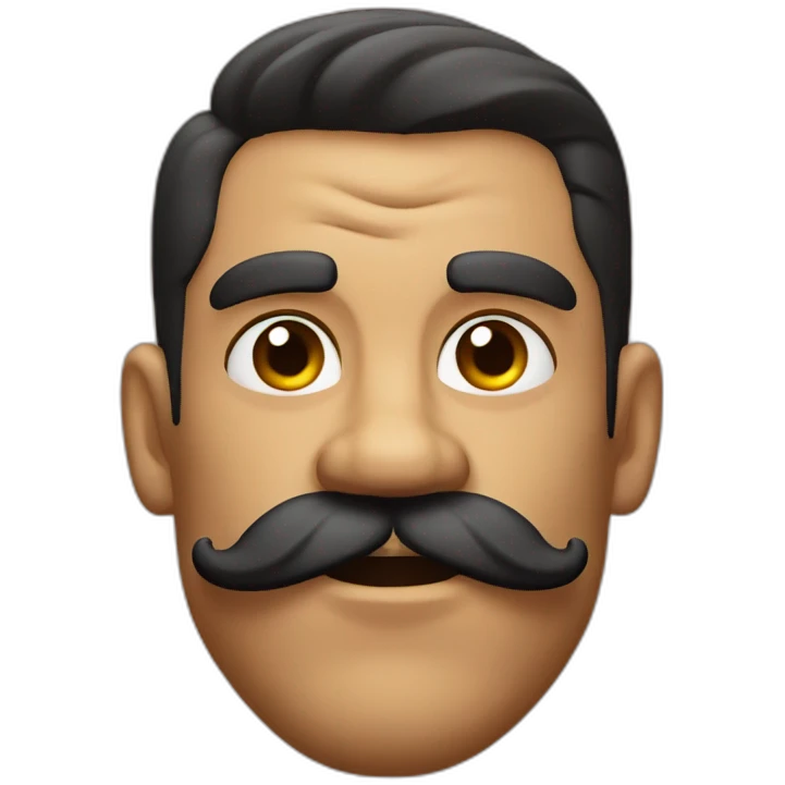 Muscle mustache expressive Cuban man emoji
