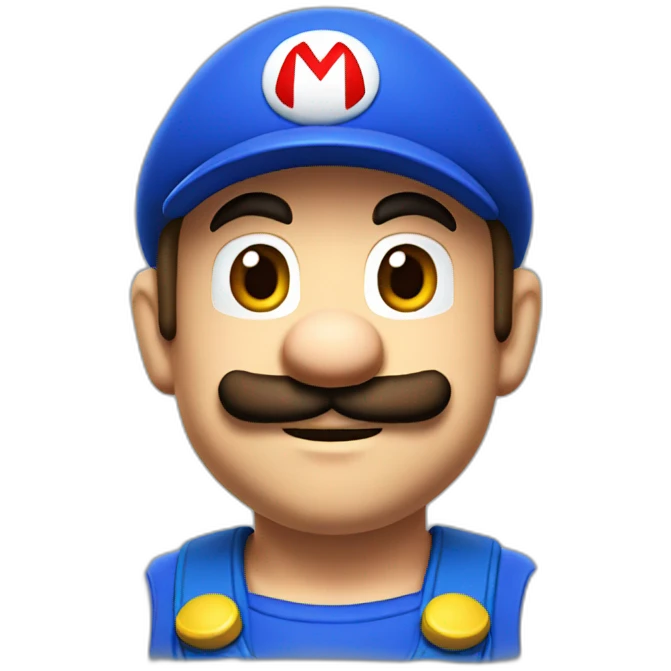 Mario from Nintendo emoji