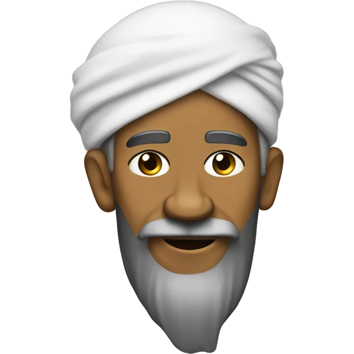 Obama with a beard, wearing a turban emoji