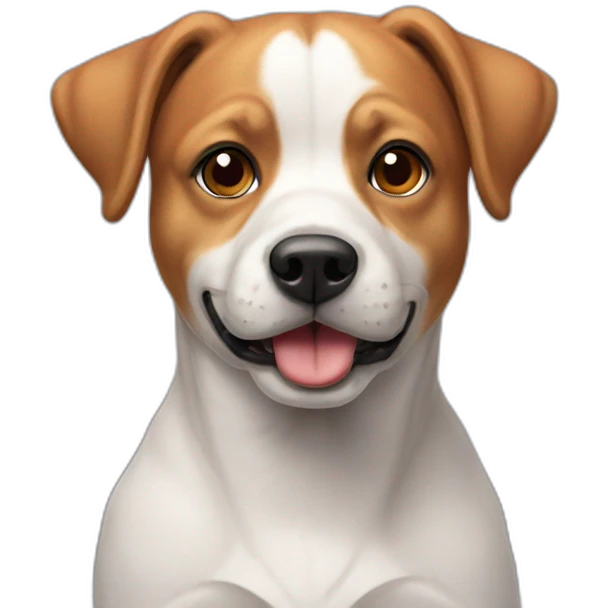 Chien multicolore emoji