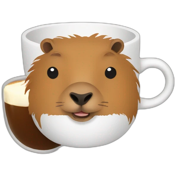 capybara coffee emoji