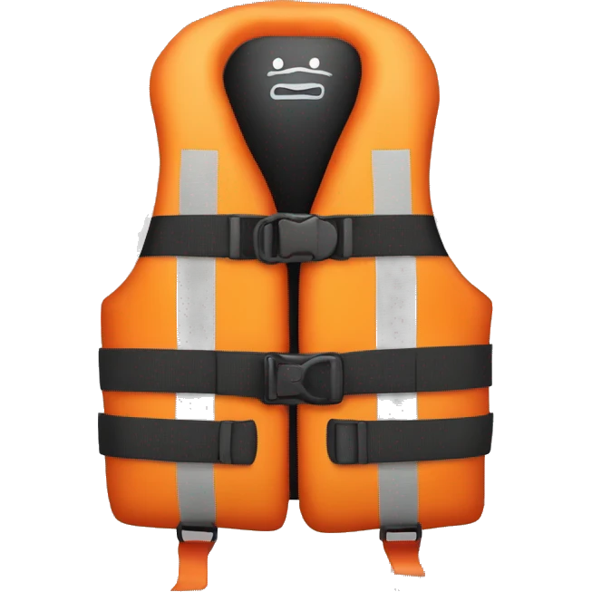 Life jacket wih blinking light emoji