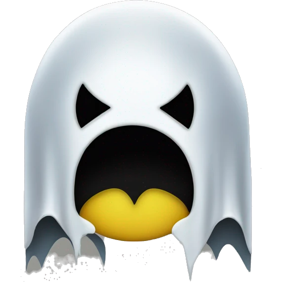 PAC man ghost emoji