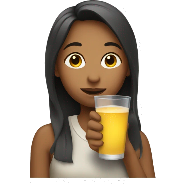 girl that is drinking  emoji