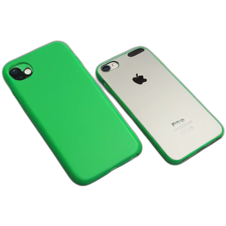 IPhone in green case emoji
