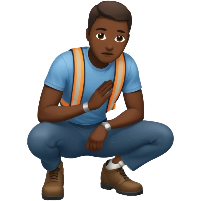George Floyd and knee emoji