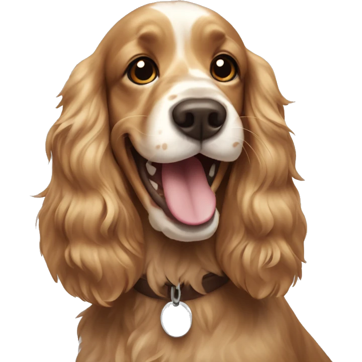 Laughing Cockerspaniel  emoji