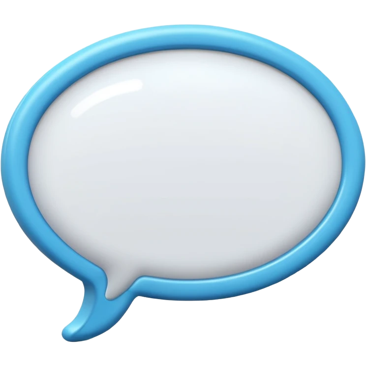 chat bubble without face emoji