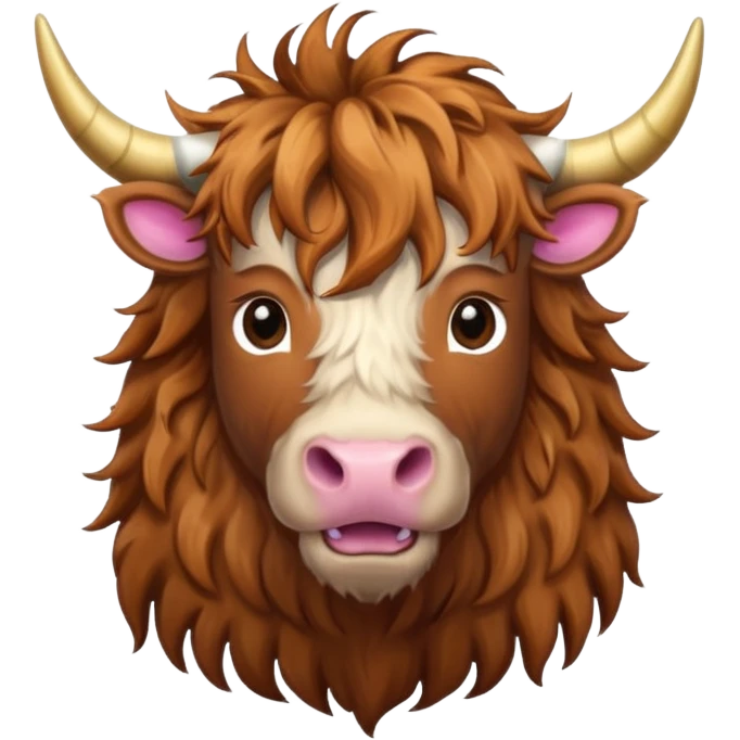 Male Highland cow  unicorn emoji