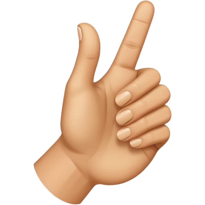 Daumen der nach rechts zeigt mit einem Finger  emoji