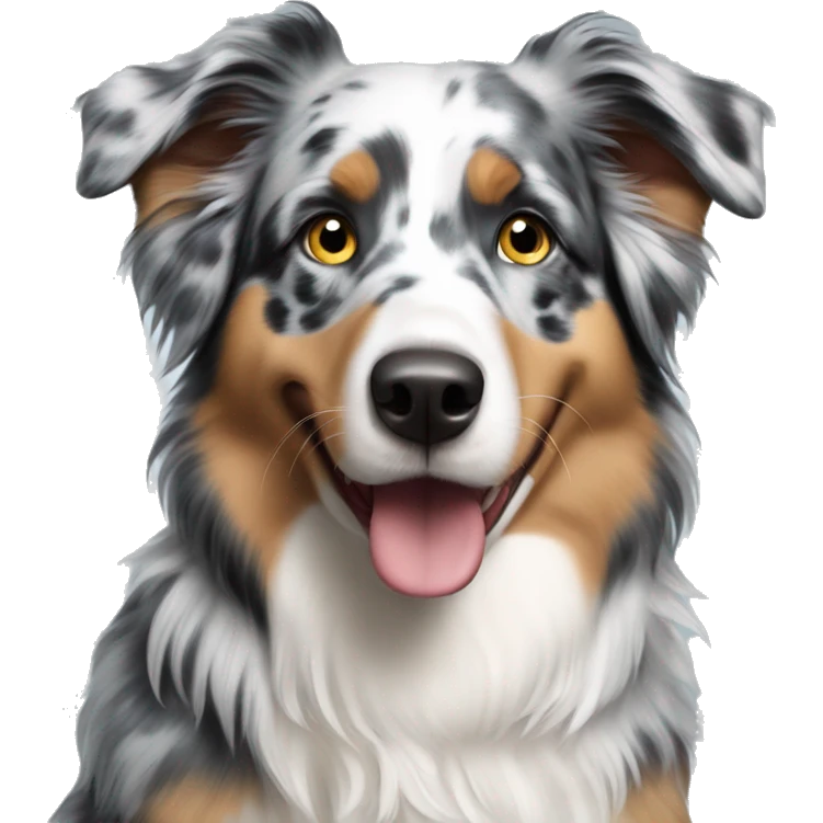 blue merle australian shepard emoji