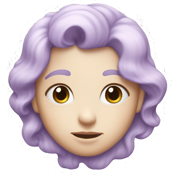 Pastel lilac heart emoji