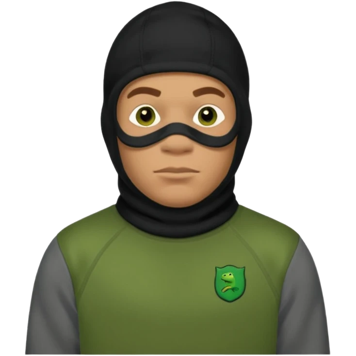 Shrek en tn avec une cagoule un jogging Lacoste avec un pull CP company emoji