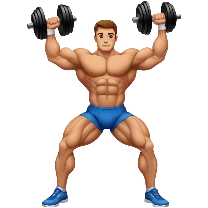 bodybuilder forearm on legs curl emoji