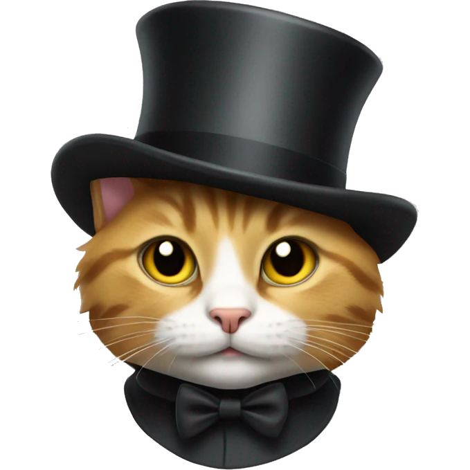 cat with top hat  emoji