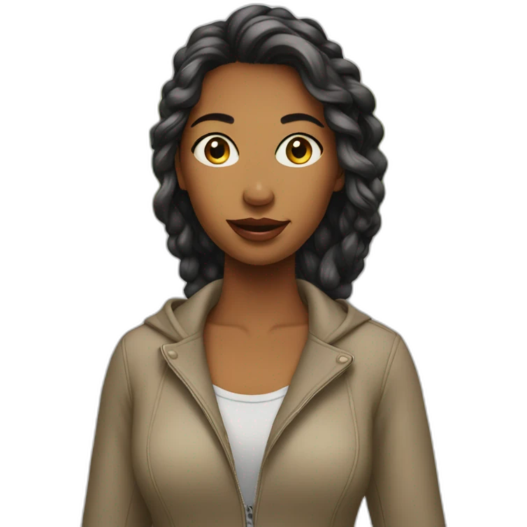 Beautiful lady walking down the street emoji
