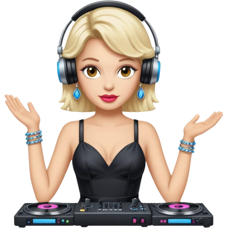 80'S CELEBRITY HORSE WITH DJ DRESS emoji