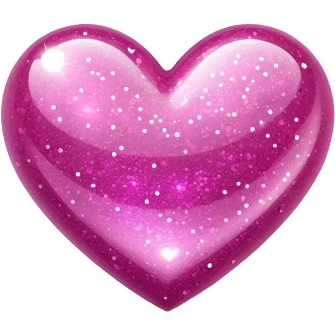 Pink sparkly heart emoji