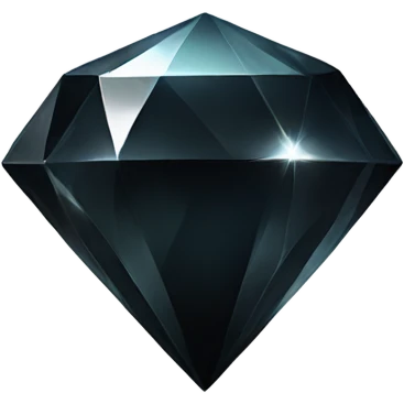 Black glowing diamond emoji