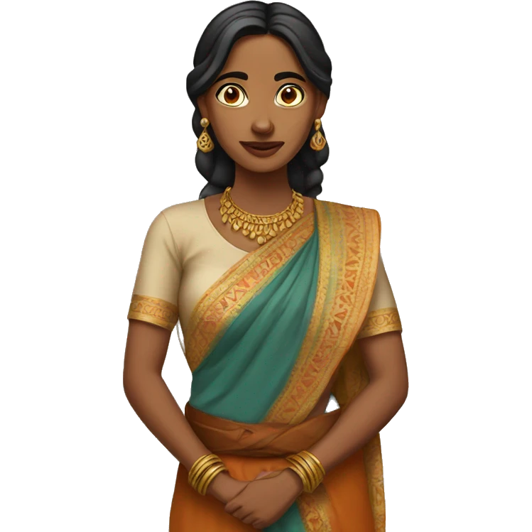 indian woman ethnic emoji emoji