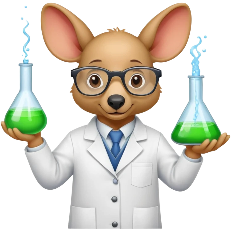 Aardvark doing science  emoji
